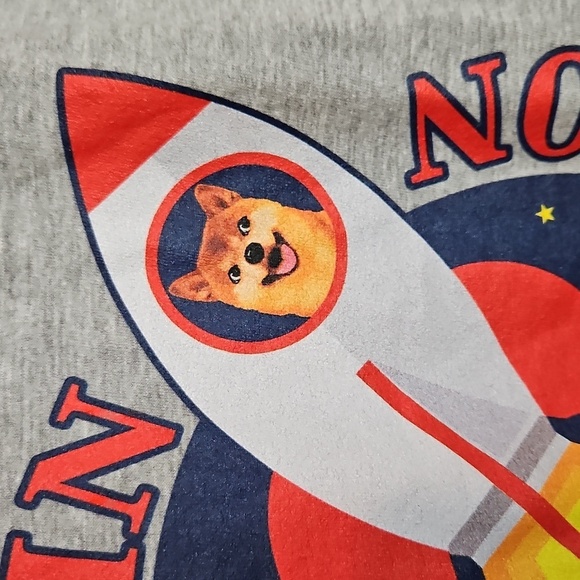 DOGECOIN Unisex SHORT SLEEVE GRAPHIC T-SHIRT SIZE Medium NWOT 🎯 - Picture 3 of 5